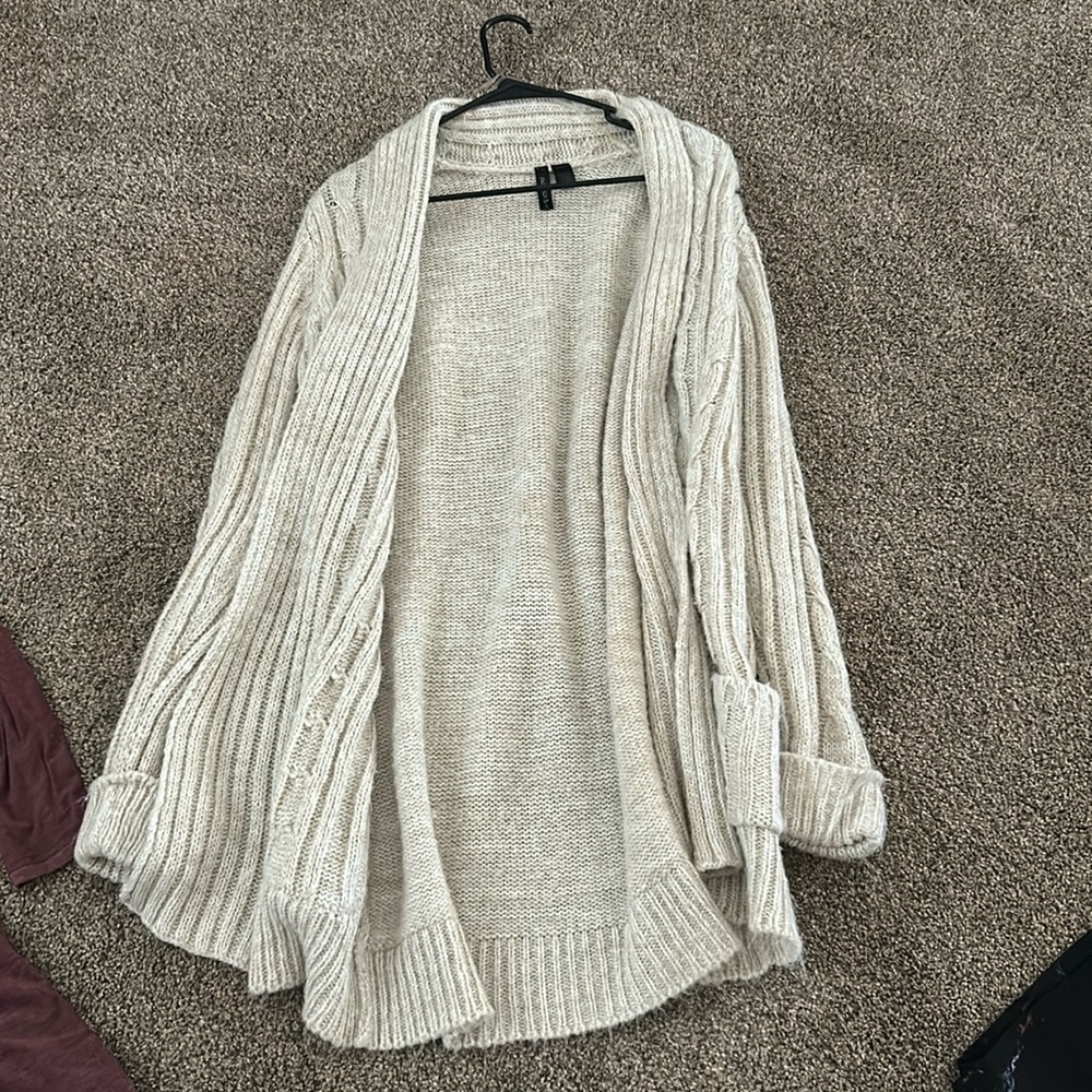 Tan long sleeve over jacket